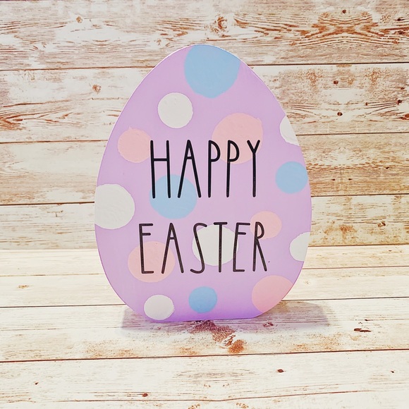 Handmade Rae Dunn Inspired Wooden Easter Egg - Picture 2 of 4